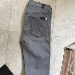 7 for all Mankind Size 26 Light Gray Jeans